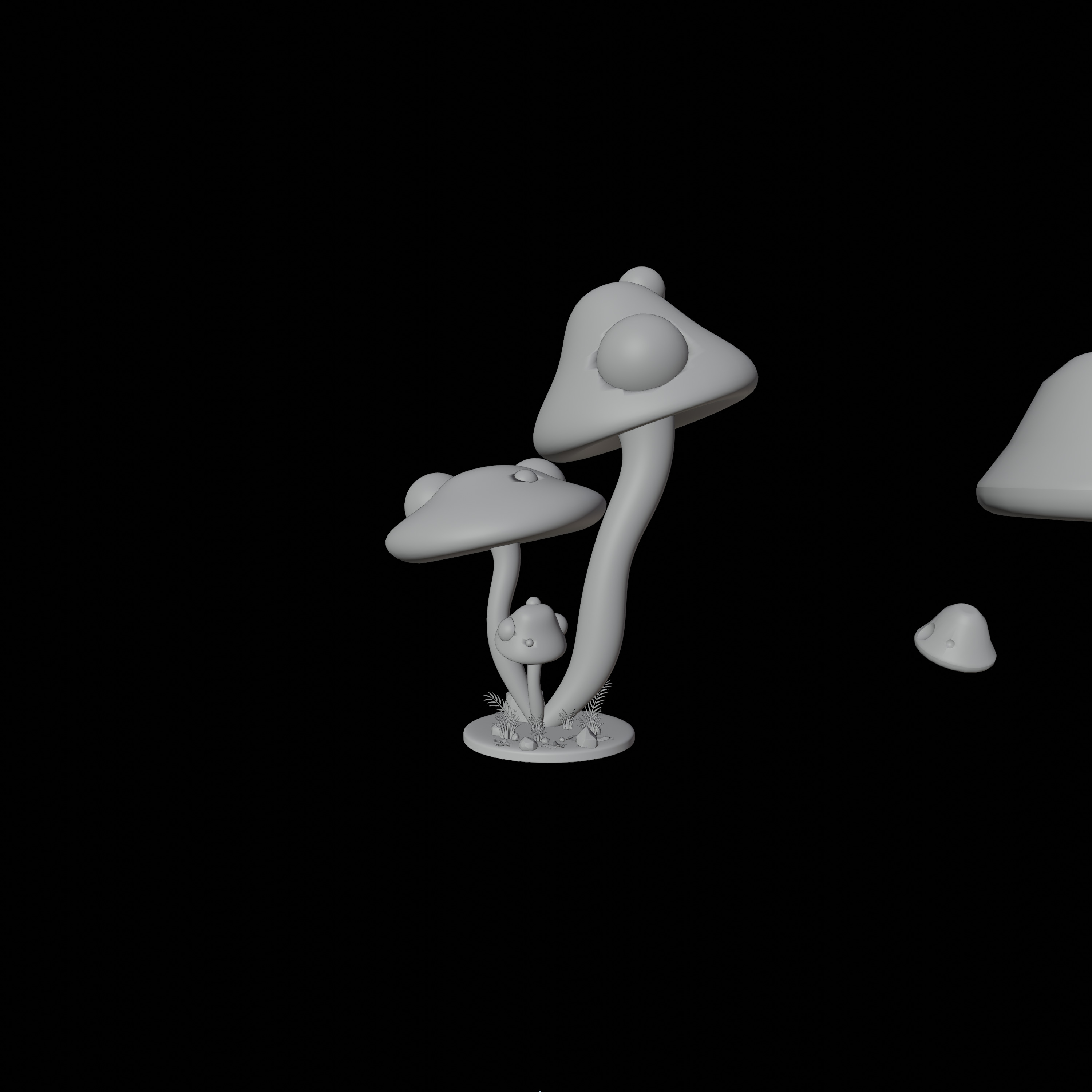 30 model package Low Poly 3D Mushroom Collection Low-poly 3D model_71