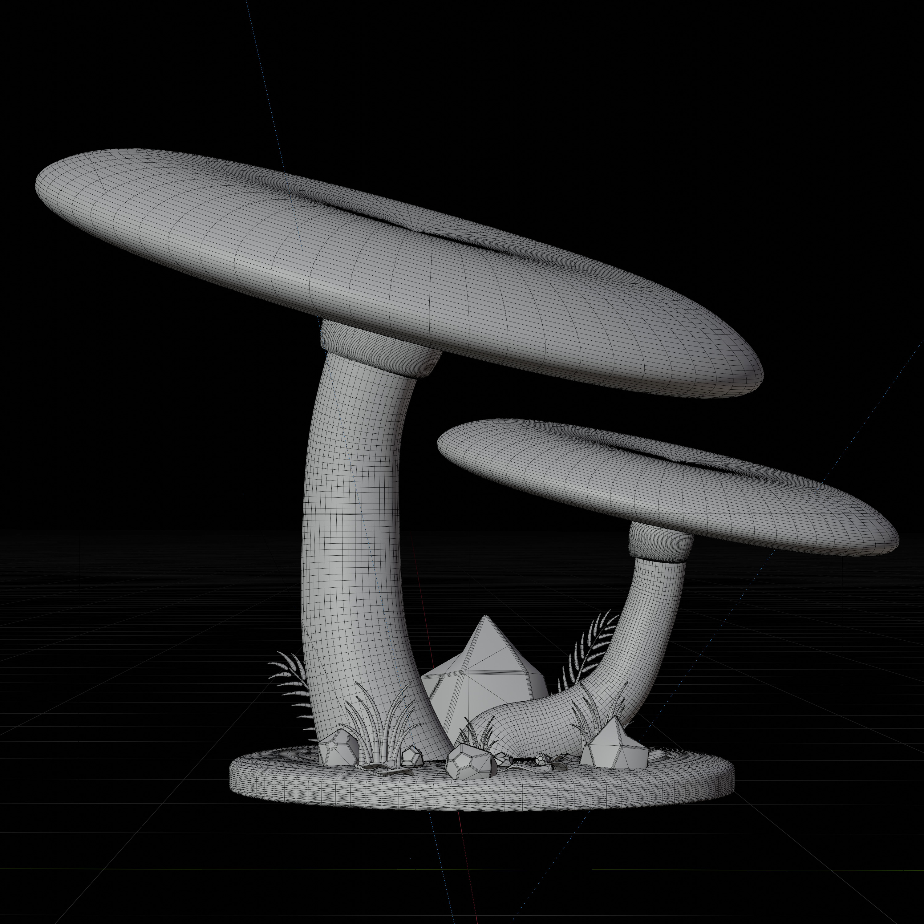 30 model package Low Poly 3D Mushroom Collection Low-poly 3D model_75