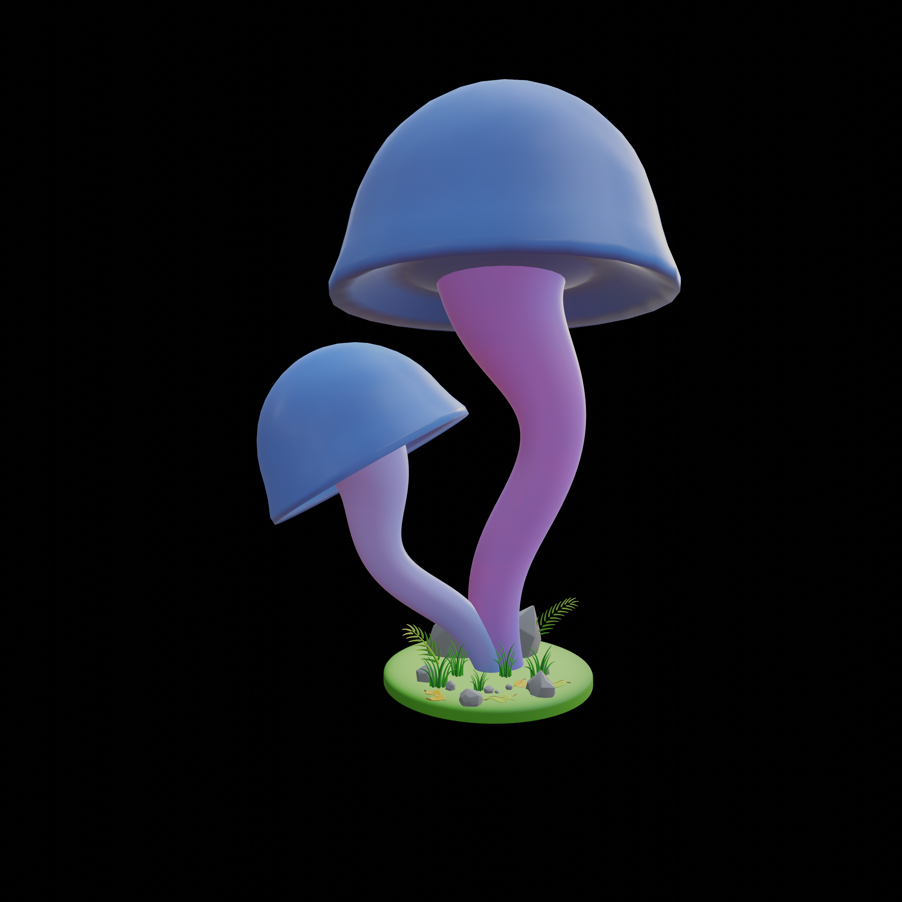 30 model package Low Poly 3D Mushroom Collection Low-poly 3D model_40