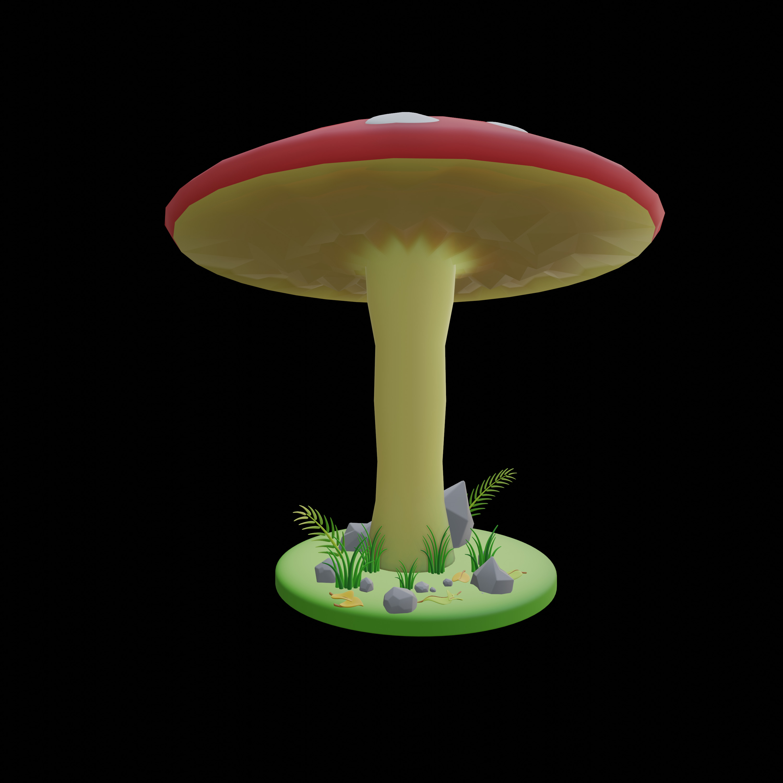 30 model package Low Poly 3D Mushroom Collection Low-poly 3D model_37