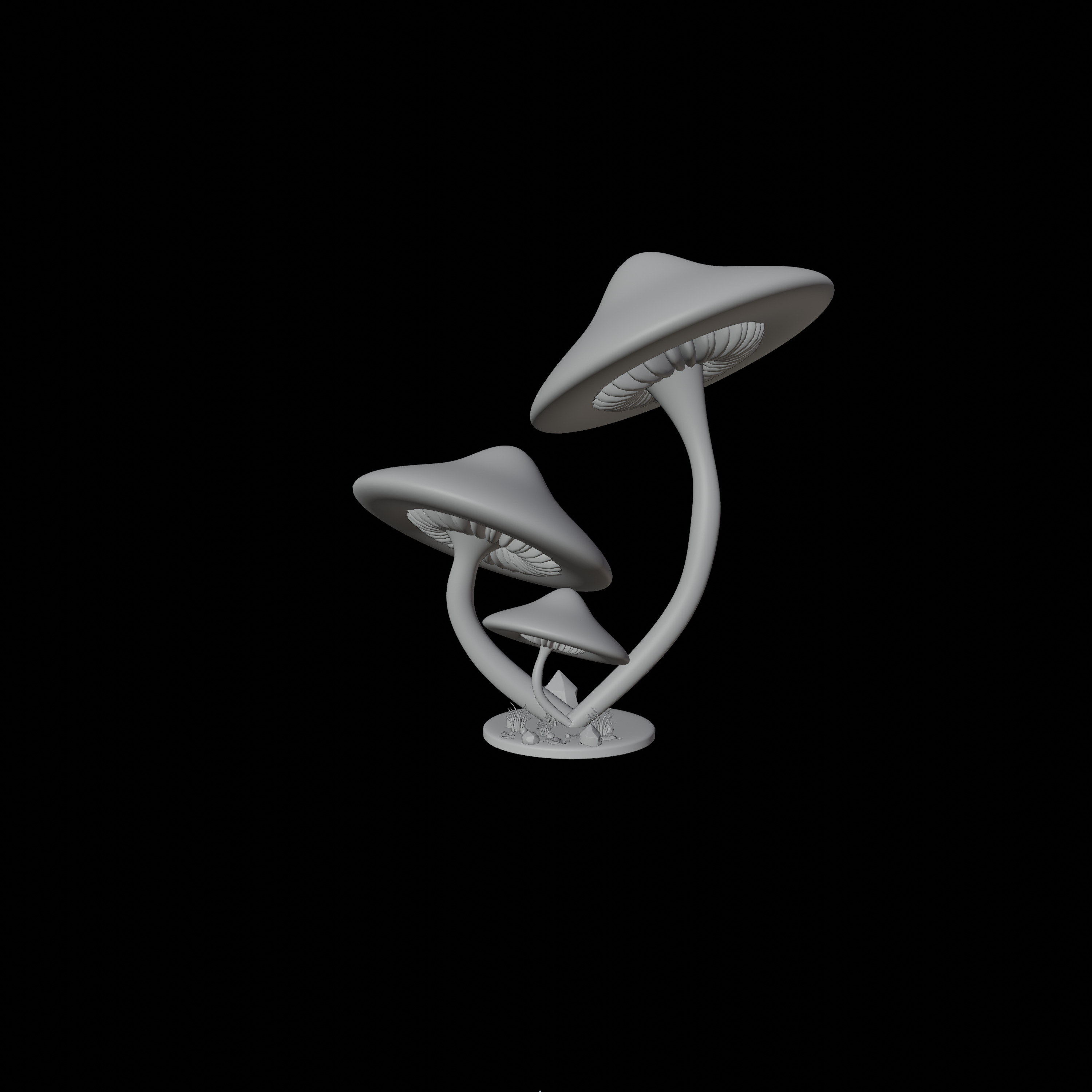 30 model package Low Poly 3D Mushroom Collection Low-poly 3D model_26