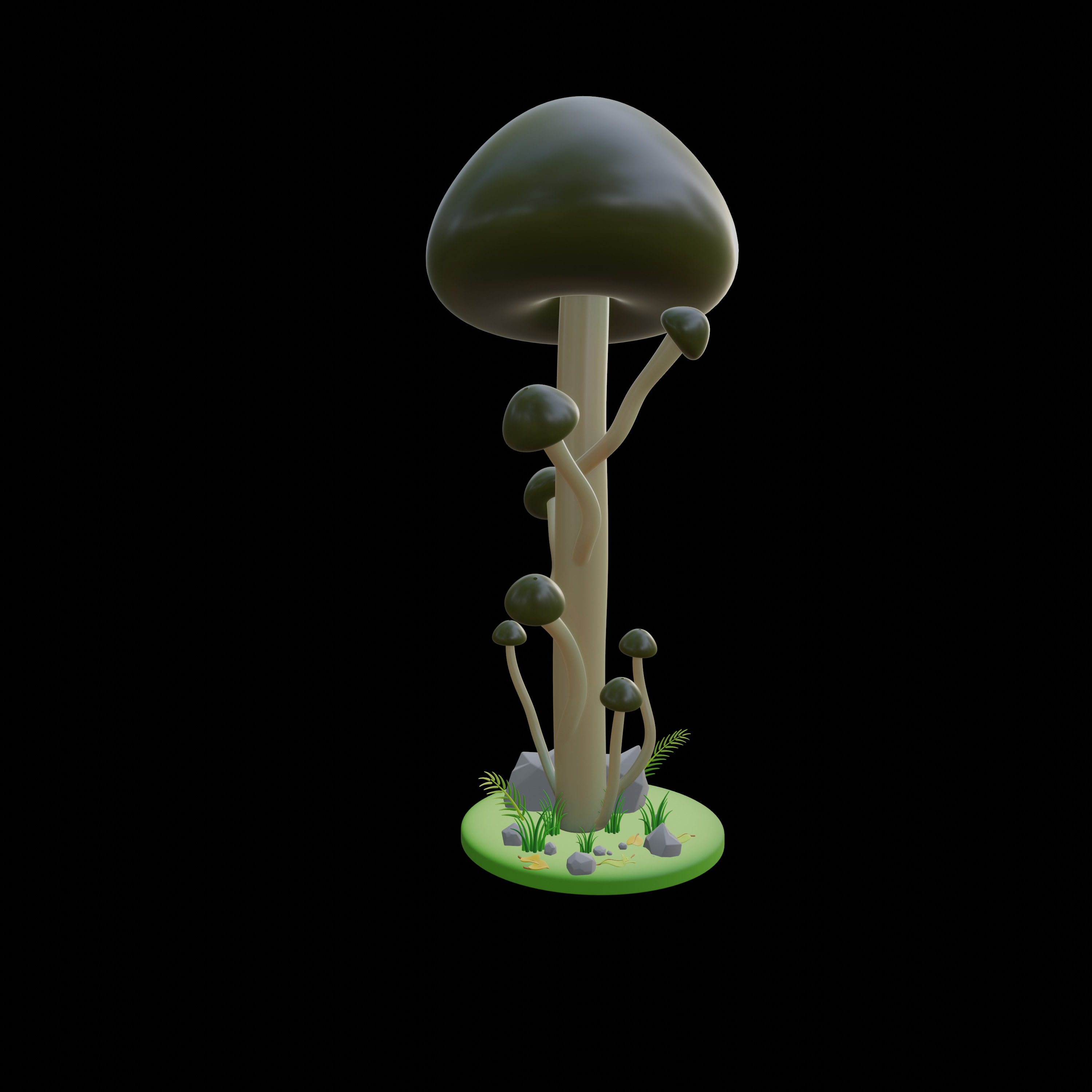 30 model package Low Poly 3D Mushroom Collection Low-poly 3D model_88