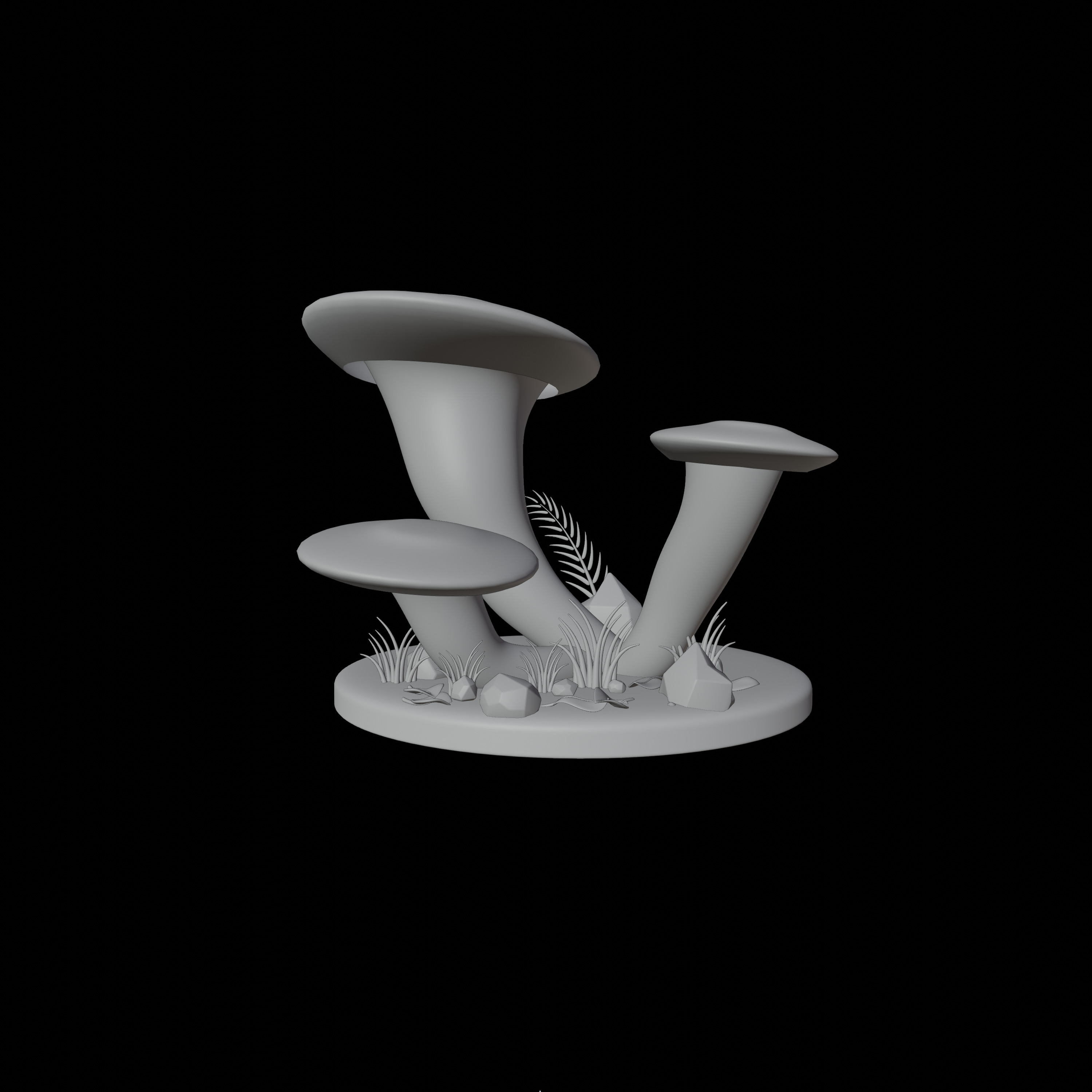 30 model package Low Poly 3D Mushroom Collection Low-poly 3D model_83