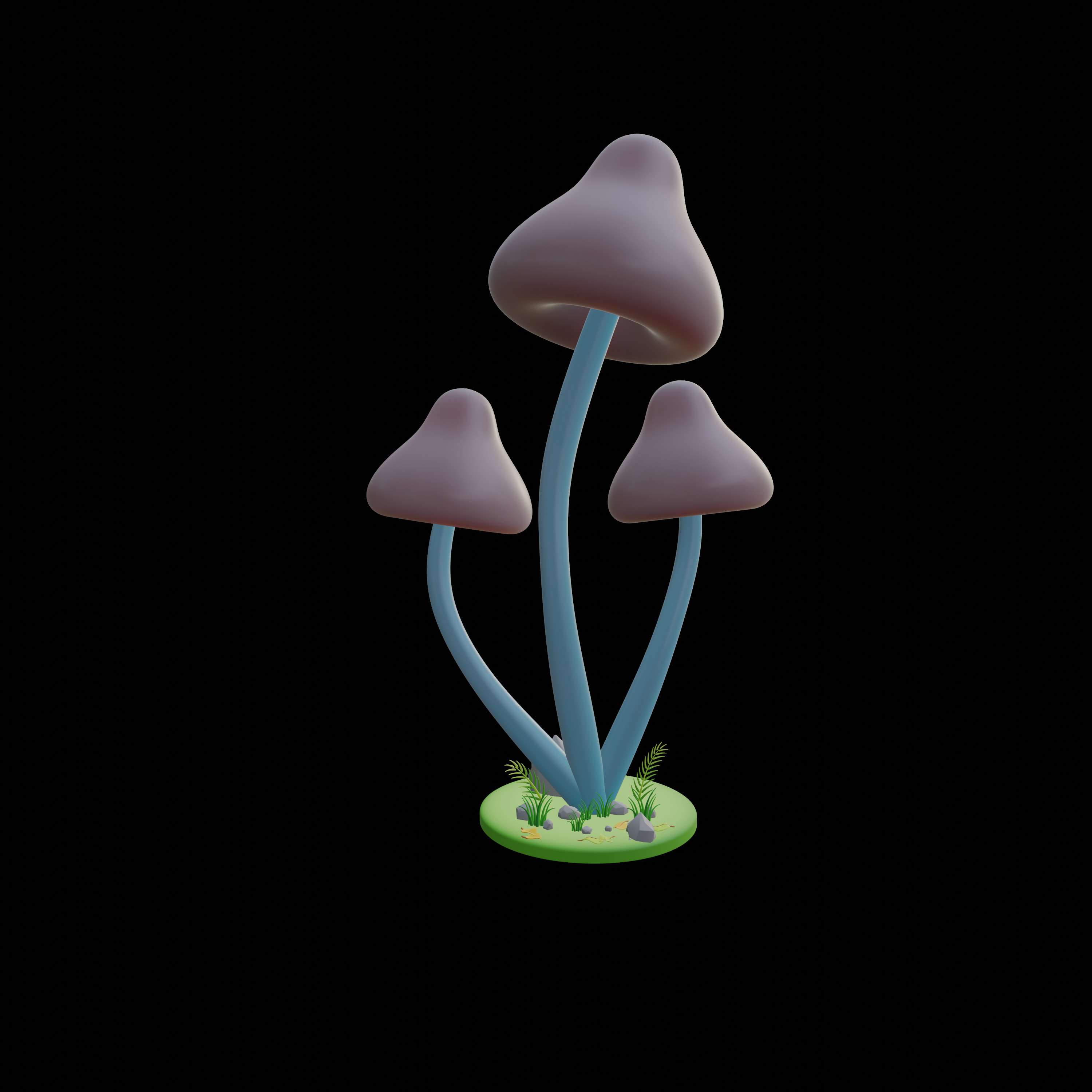 30 model package Low Poly 3D Mushroom Collection Low-poly 3D model_49