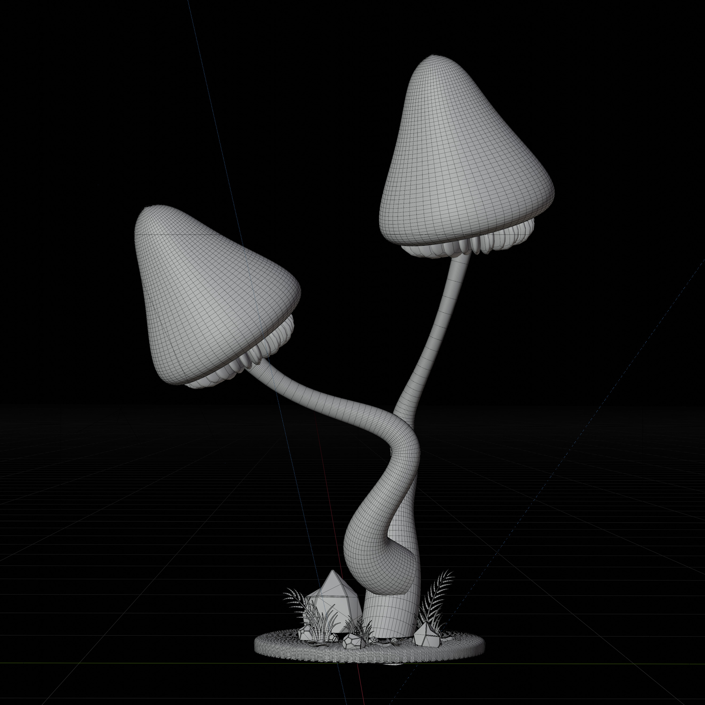 30 model package Low Poly 3D Mushroom Collection Low-poly 3D model_87