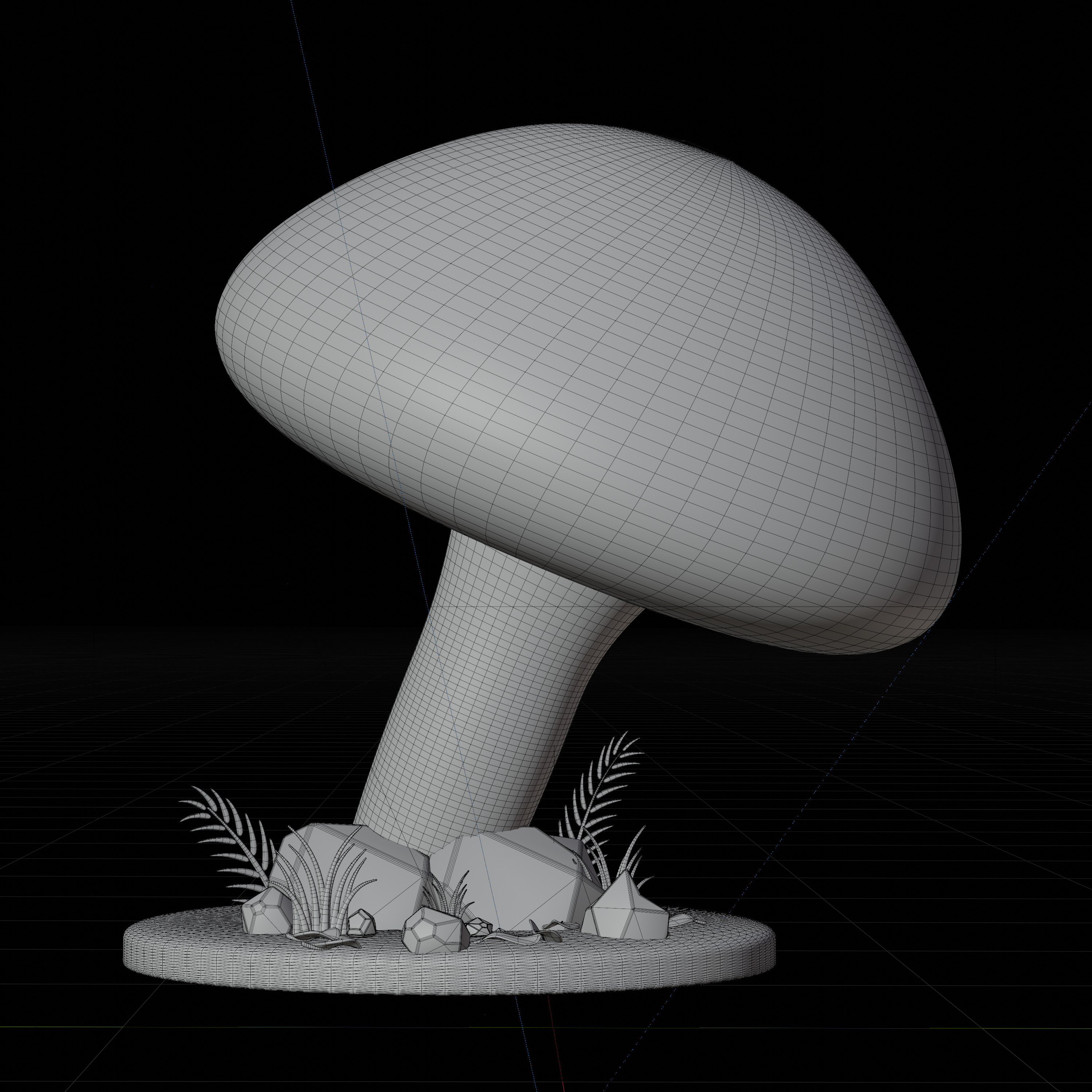 30 model package Low Poly 3D Mushroom Collection Low-poly 3D model_48