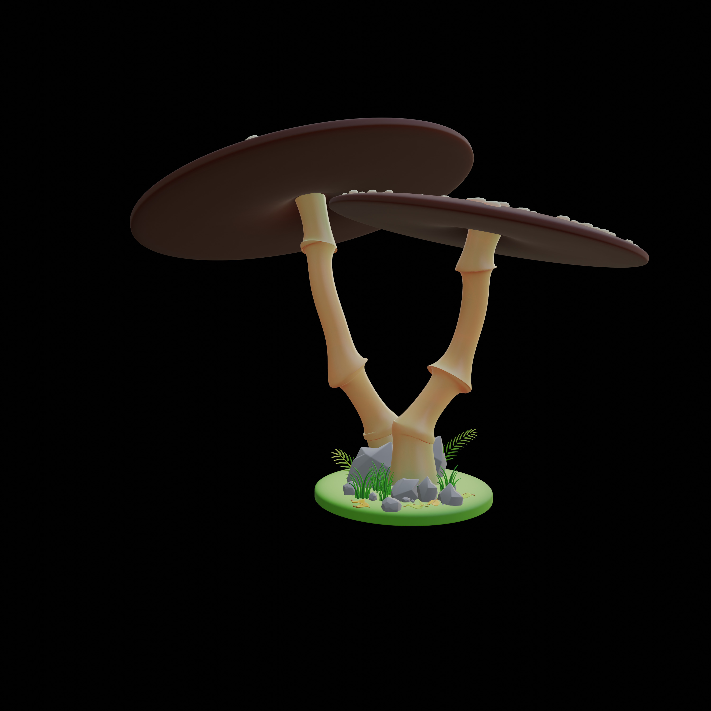 30 model package Low Poly 3D Mushroom Collection Low-poly 3D model_43