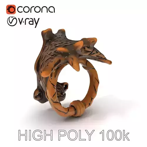 Decorative Door Knocker Model Pack with Intricate Design