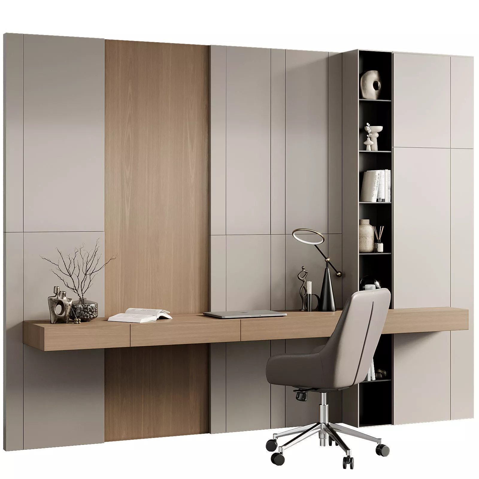 Home Office - Office Furniture 03 3D model