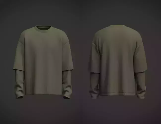 Male Oversized Longsleeve T-shirt