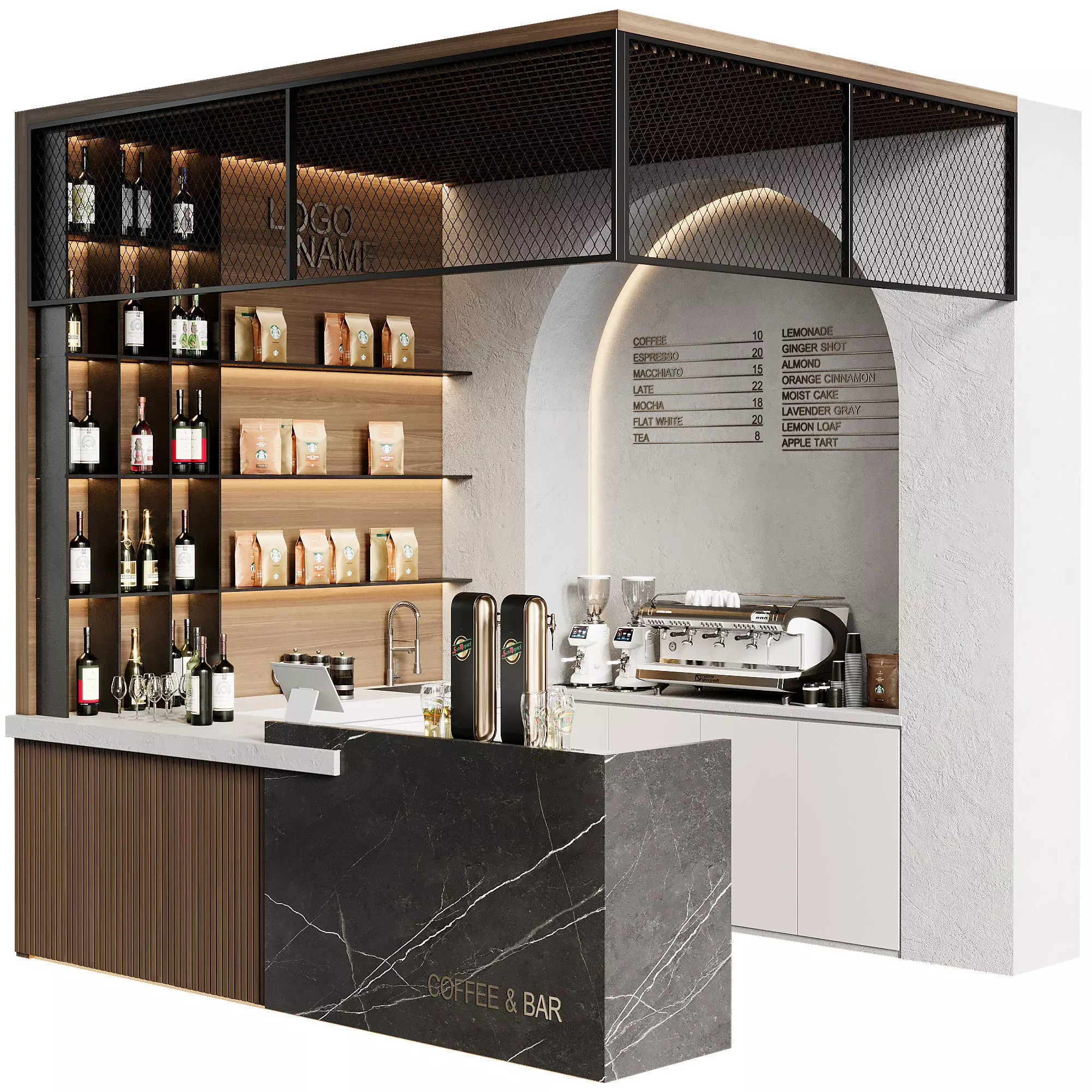 Coffee Bar 10 3D model_0