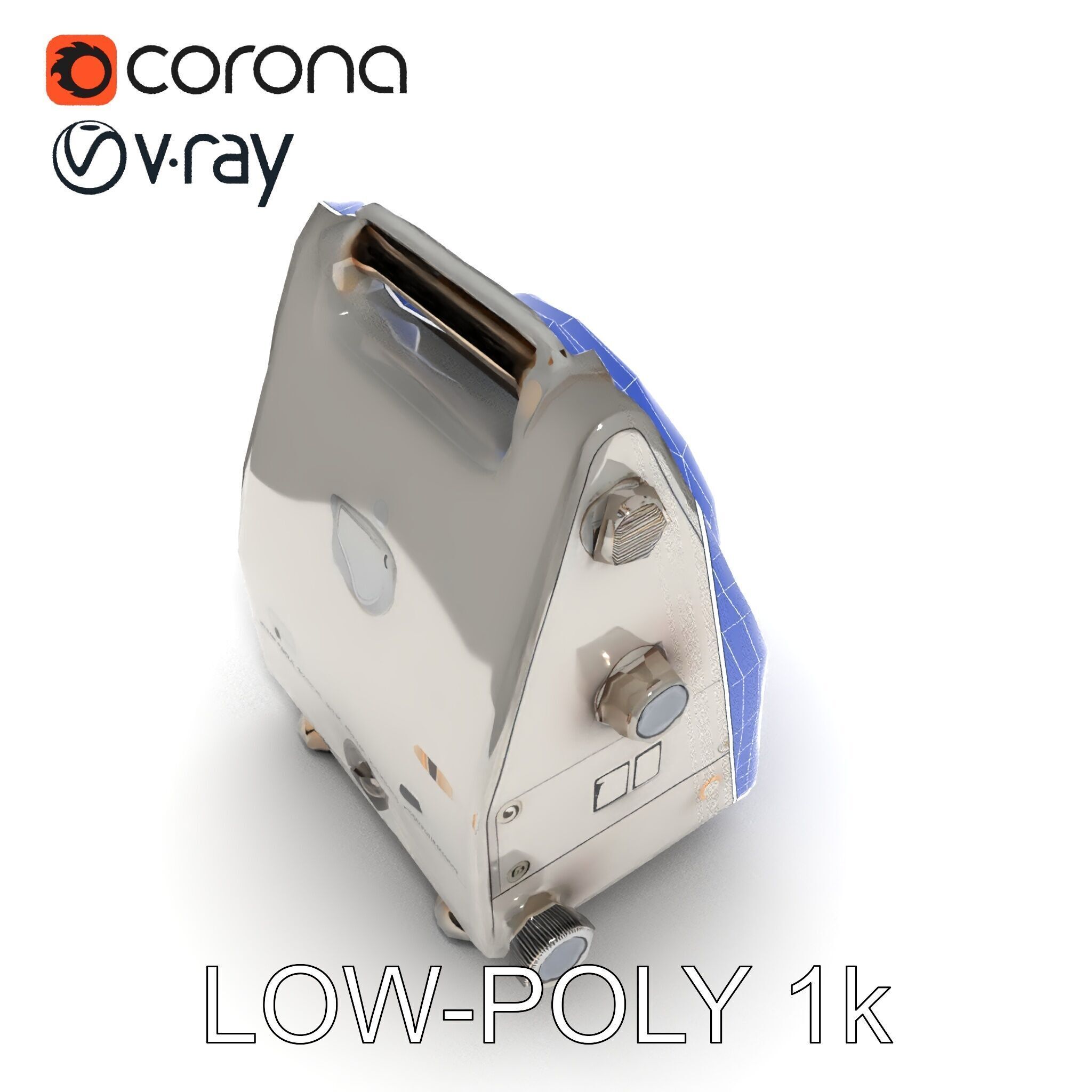 Retro Analog Tachometer D Model Pack Low-poly 3D model_18