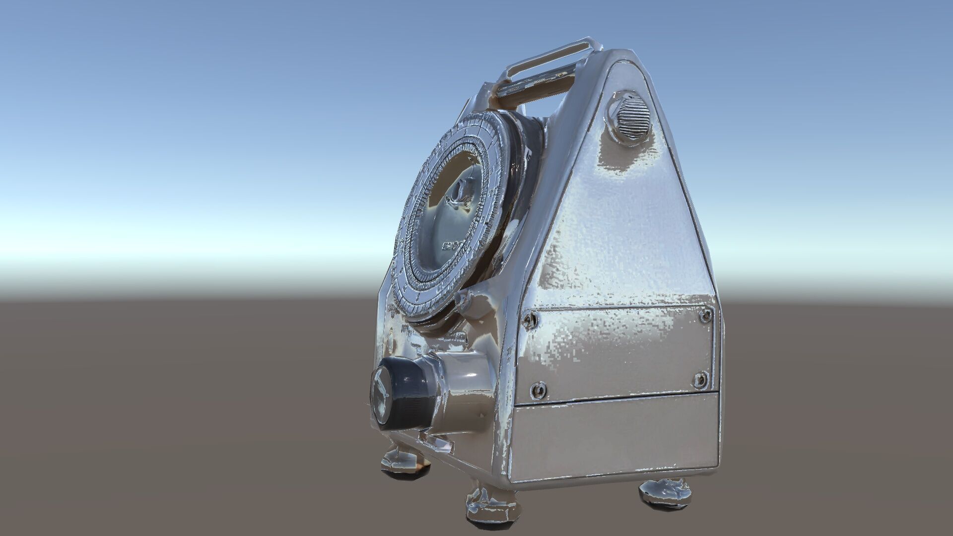 Retro Analog Tachometer D Model Pack Low-poly 3D model_30