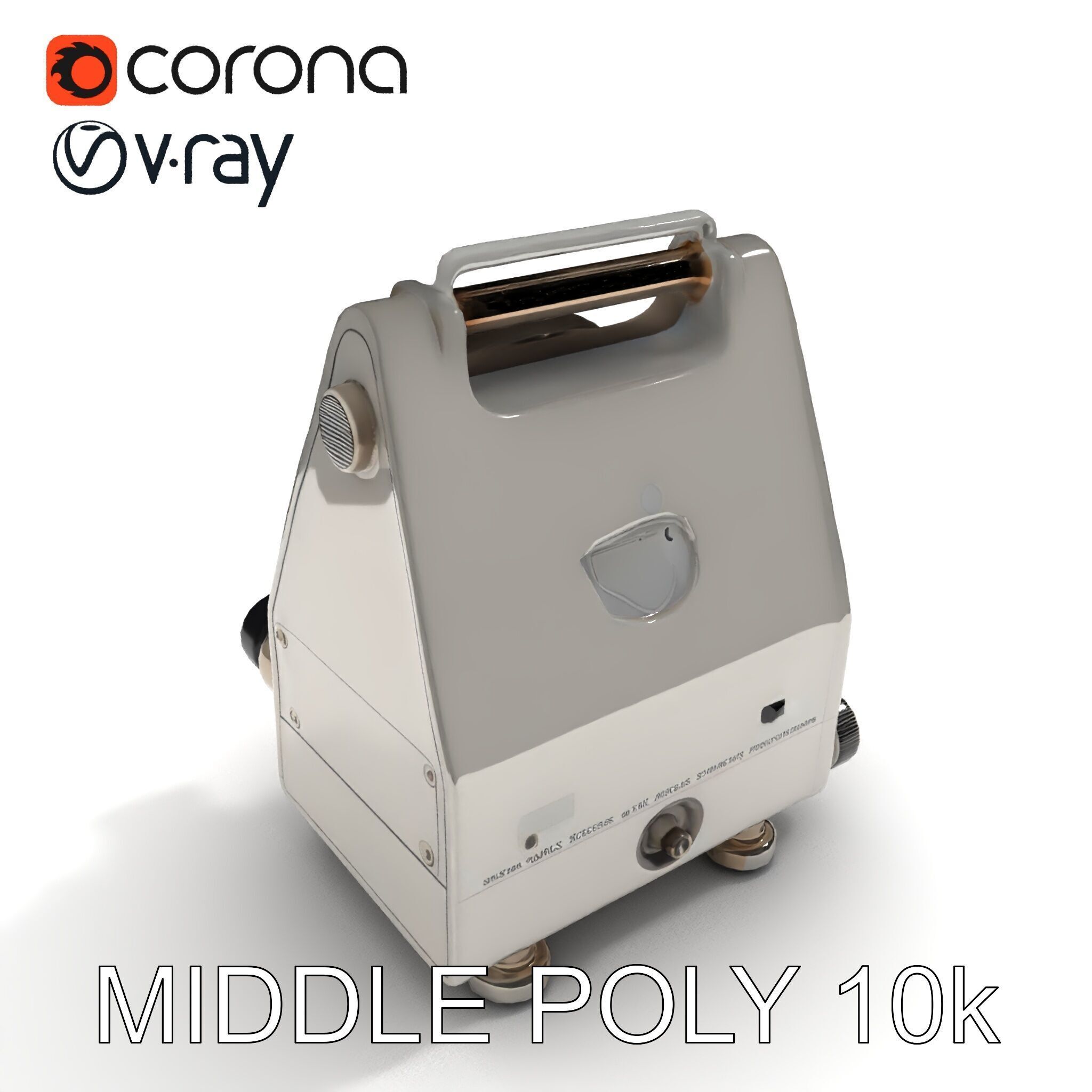 Retro Analog Tachometer D Model Pack Low-poly 3D model_17