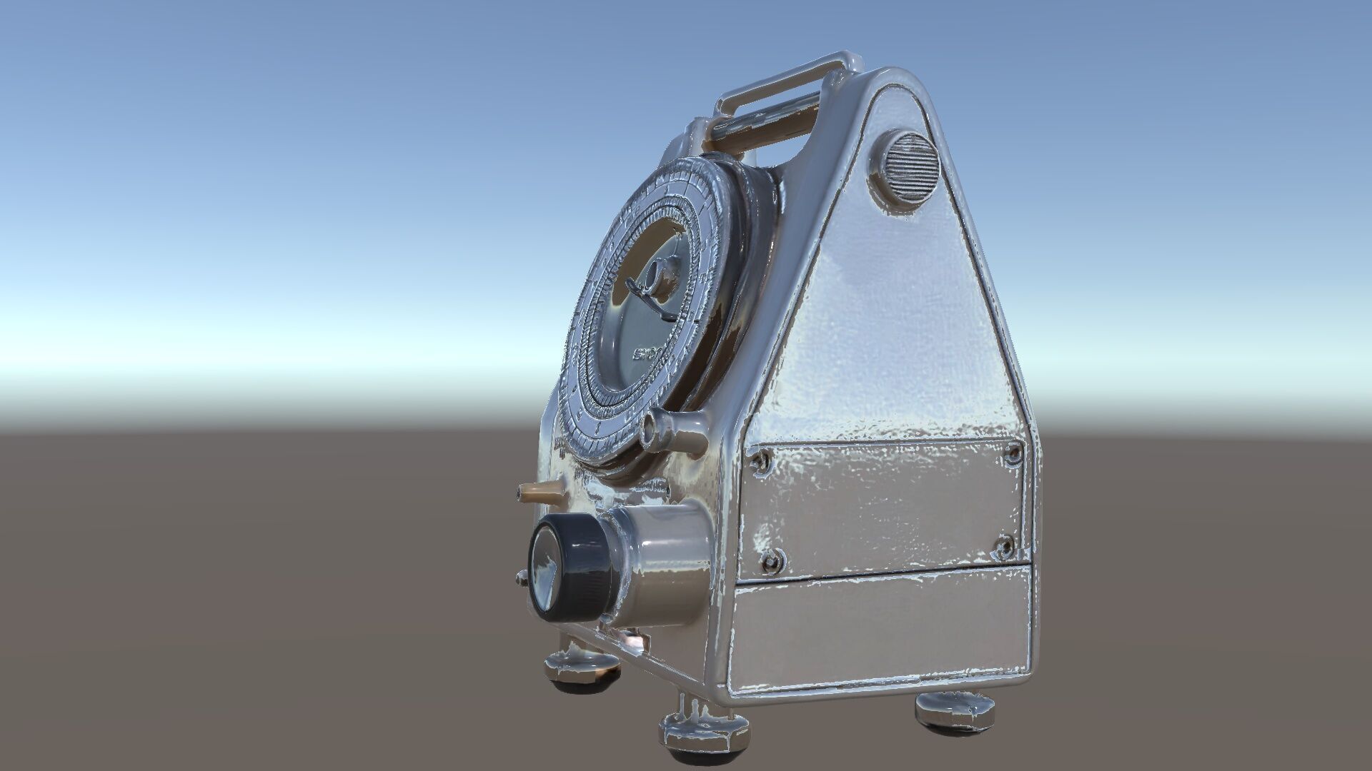 Retro Analog Tachometer D Model Pack Low-poly 3D model_11