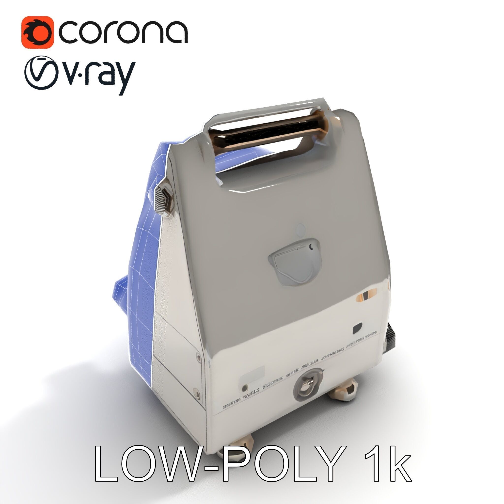 Retro Analog Tachometer D Model Pack Low-poly 3D model_33