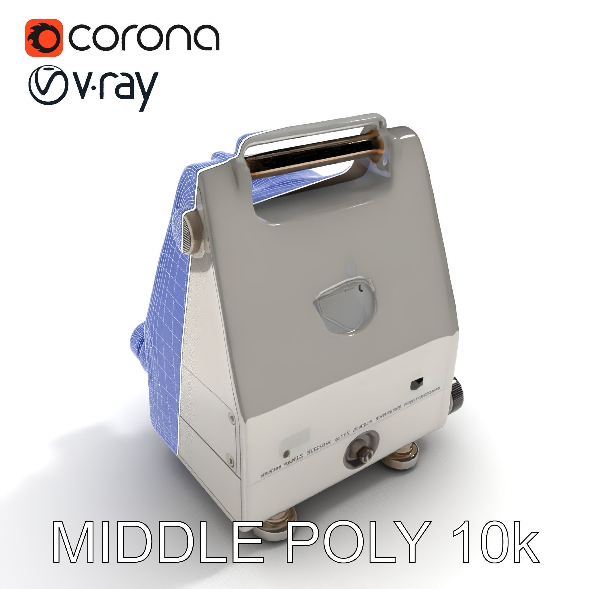 Retro Analog Tachometer D Model Pack Low-poly 3D model_8