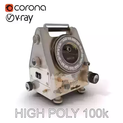 Retro Analog Tachometer D Model Pack