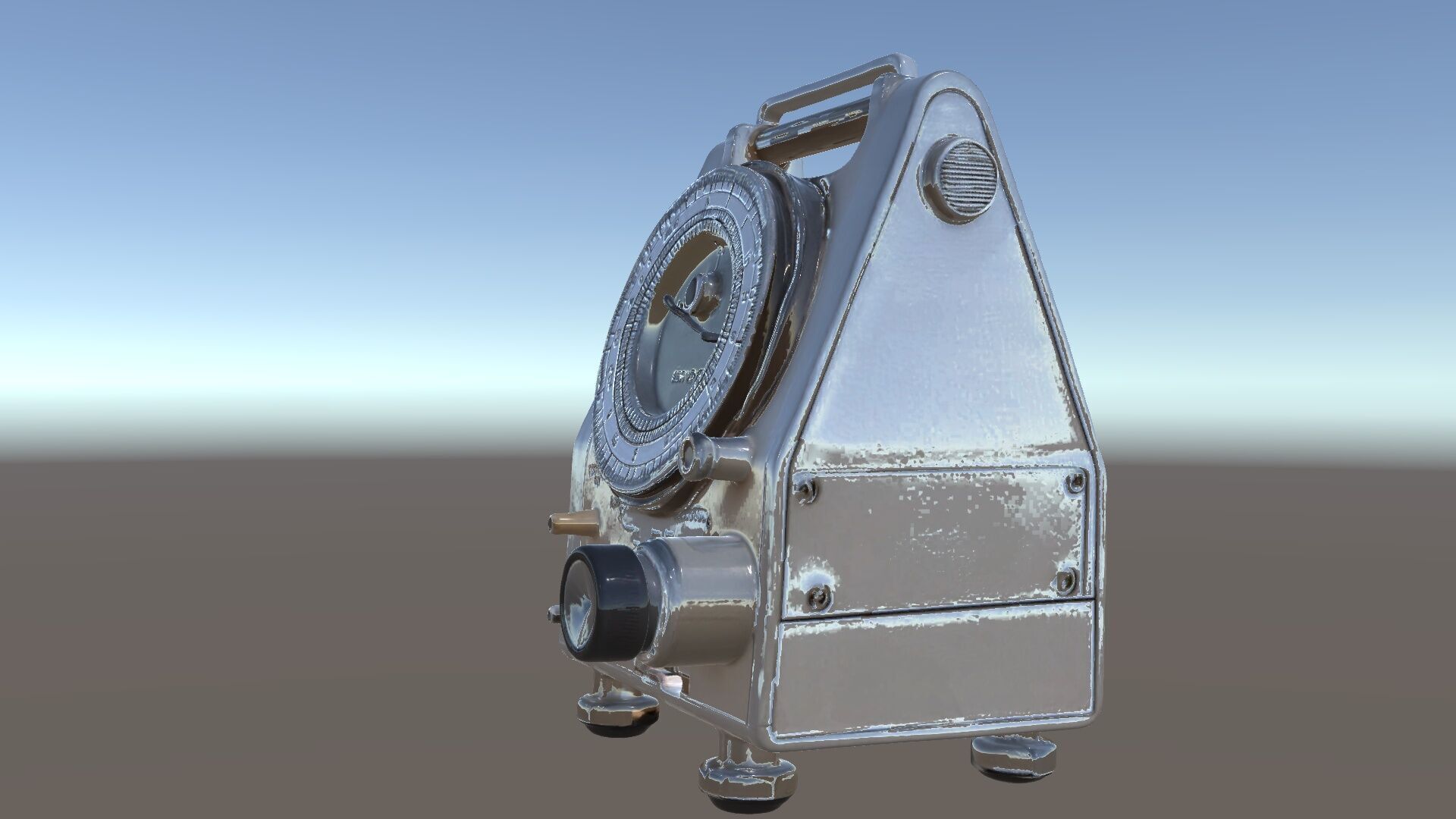 Retro Analog Tachometer D Model Pack Low-poly 3D model_5