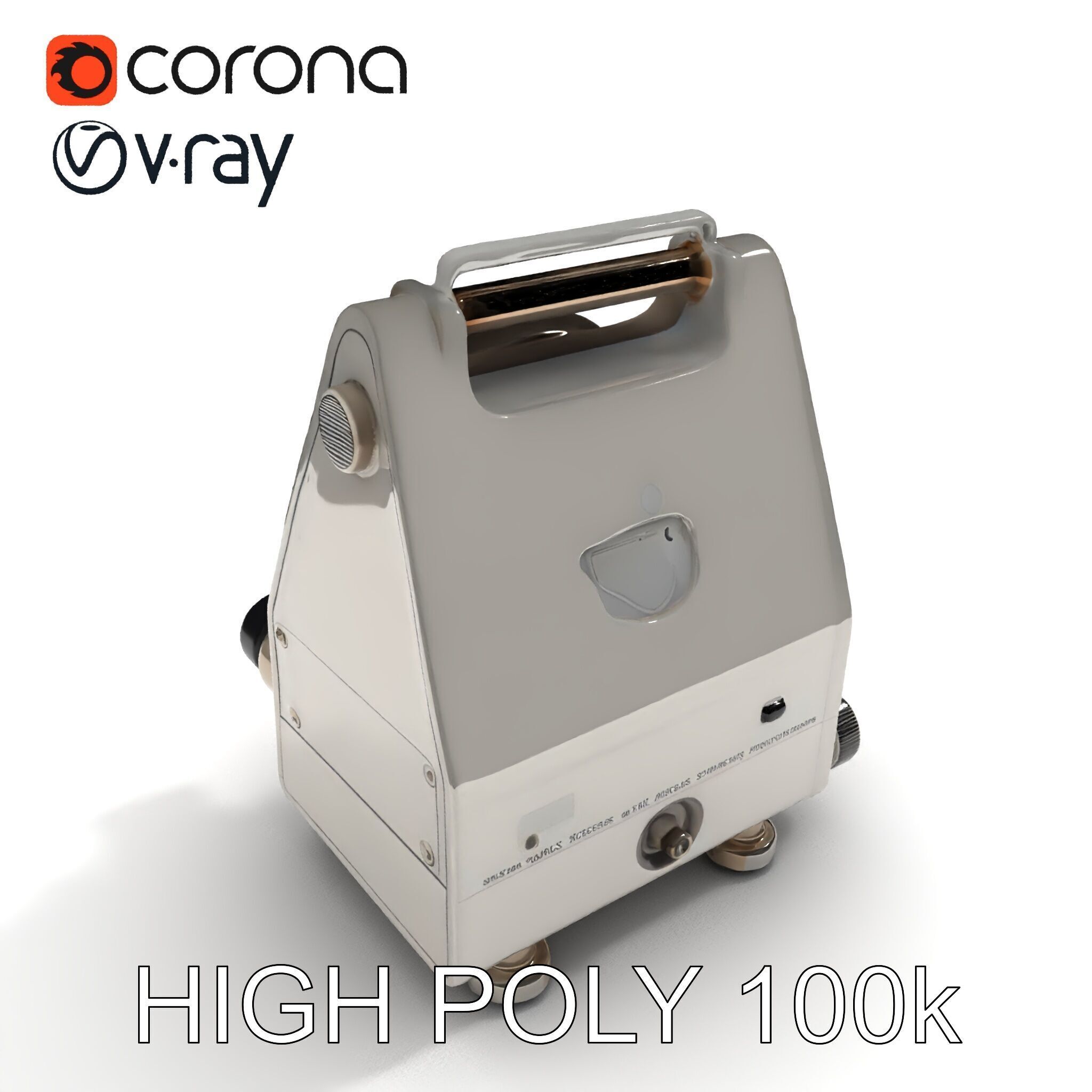 Retro Analog Tachometer D Model Pack Low-poly 3D model_31