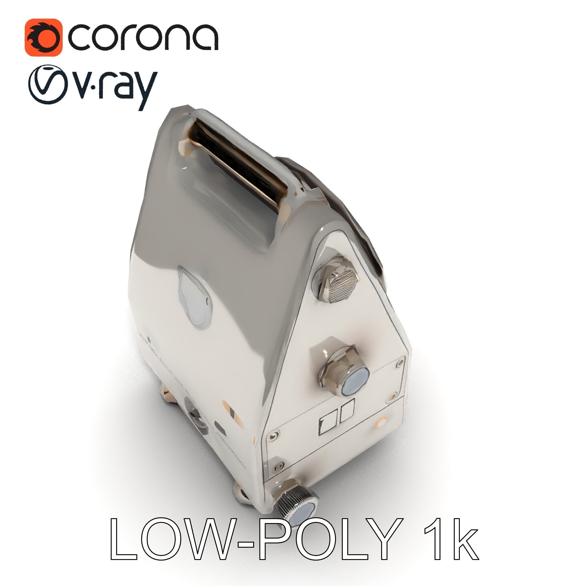 Retro Analog Tachometer D Model Pack Low-poly 3D model_15