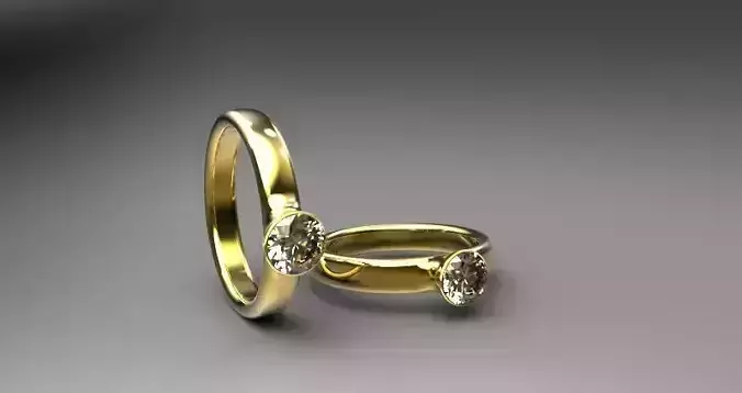 ring design 02 Low-poly 3D model
