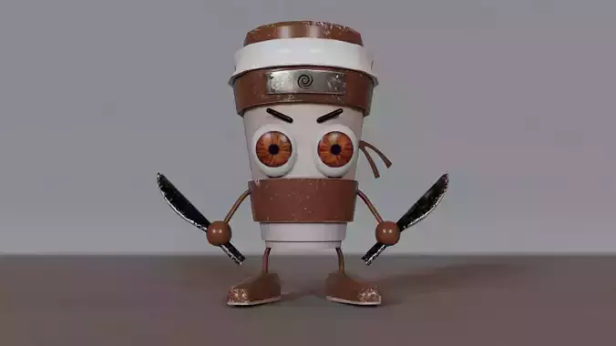 Cappuchino Assasino Low-poly 3D model
