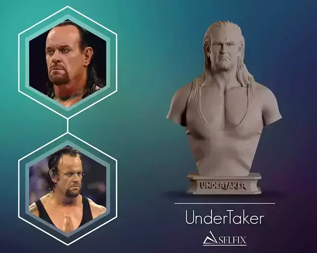 The Undertaker Bust Sculpture 3D print model