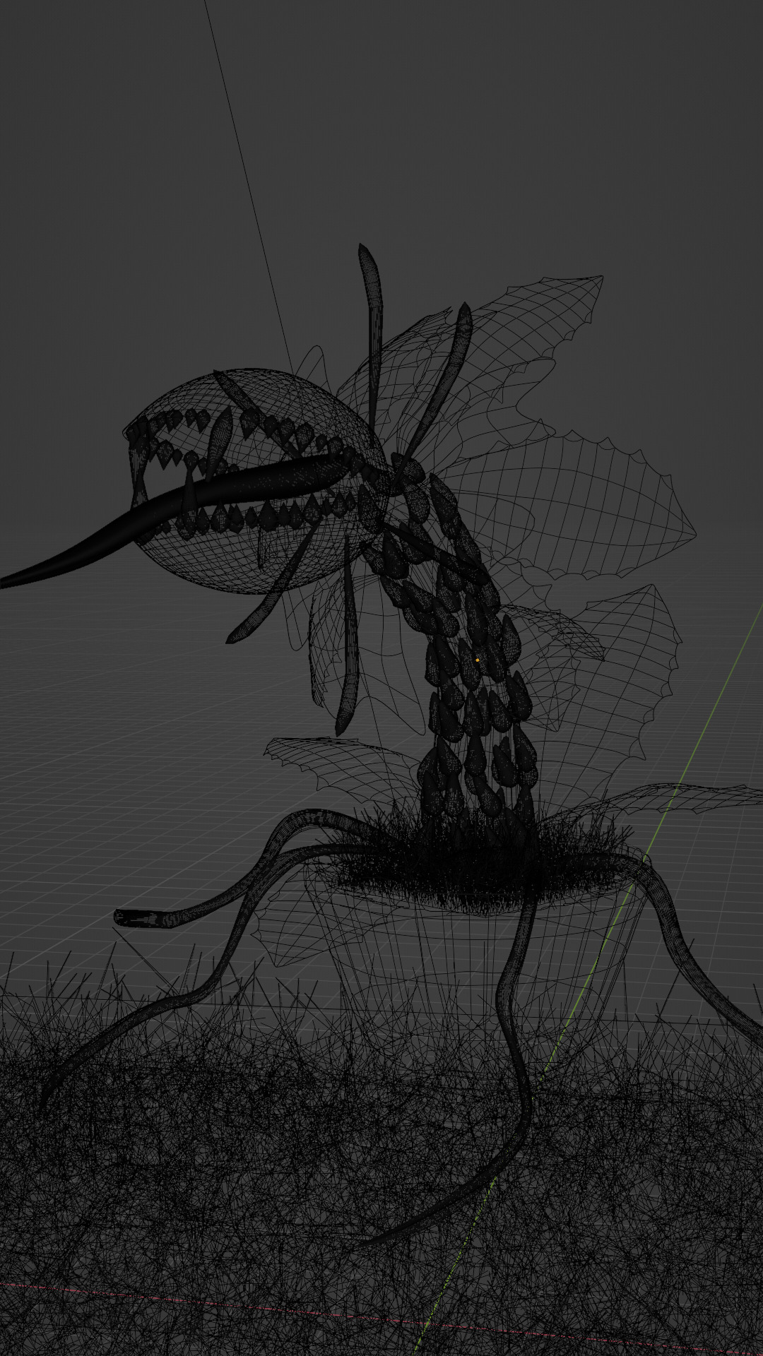 Alien Carnivorous Plant 3D Stylized Creature Low-poly 3D model_2