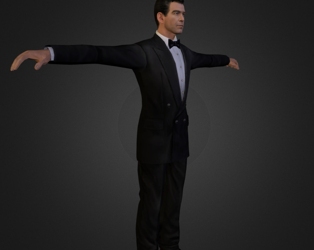 James Bond V Kostyoume 007 PierceBrosnan 3D model_2