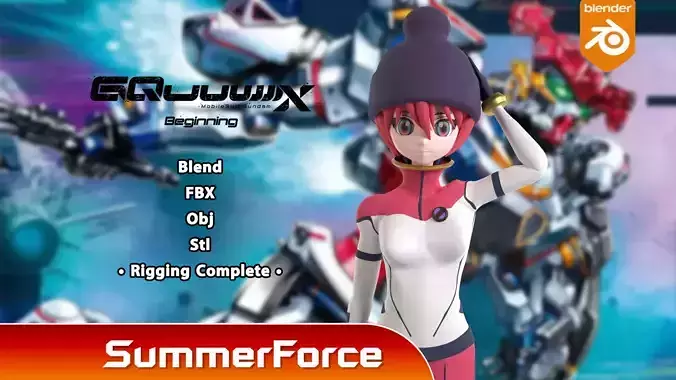 Amate Yuzuriha Pilot Suit - Gundam GQuuuuuuX