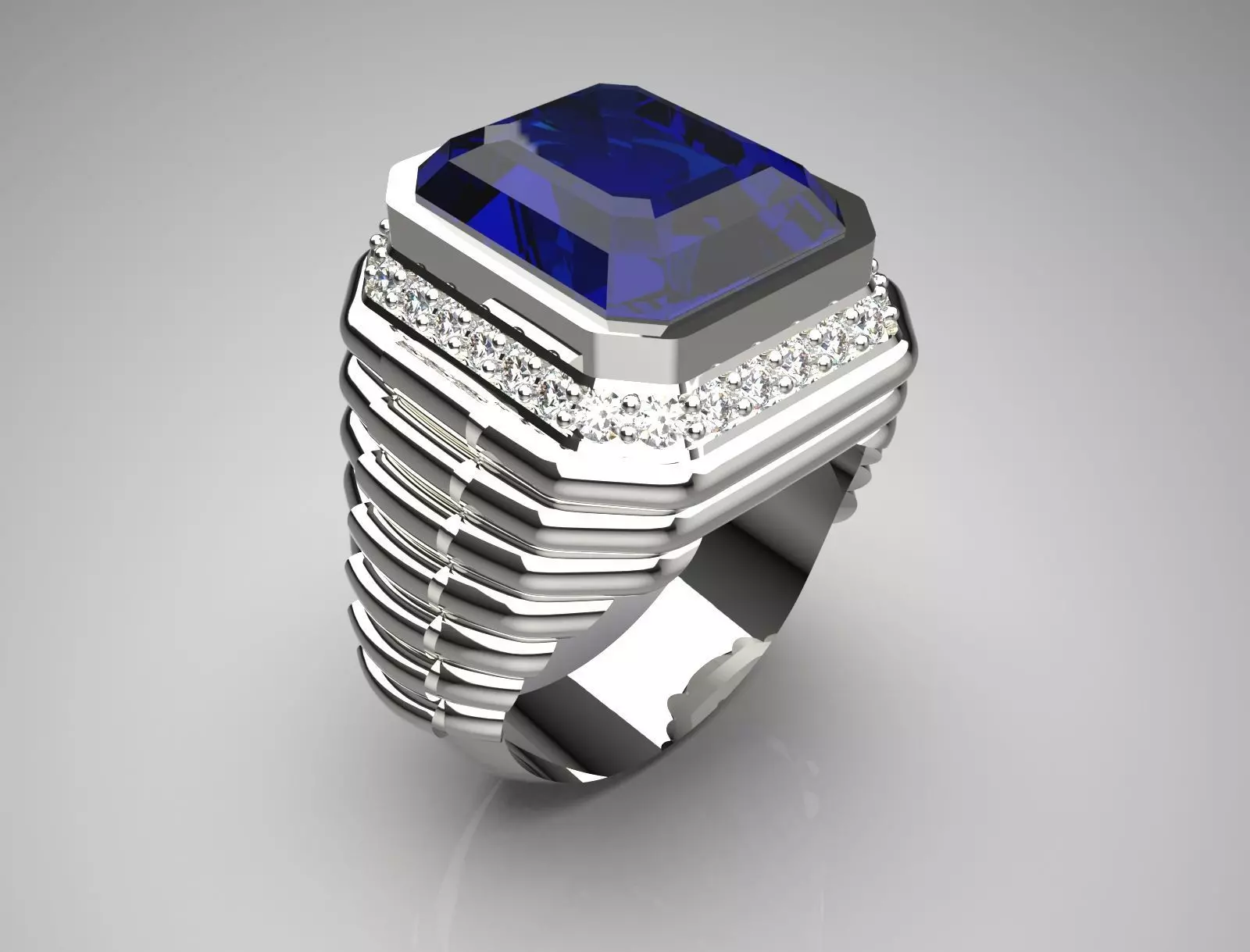 man gold ring mr0144 3D print model