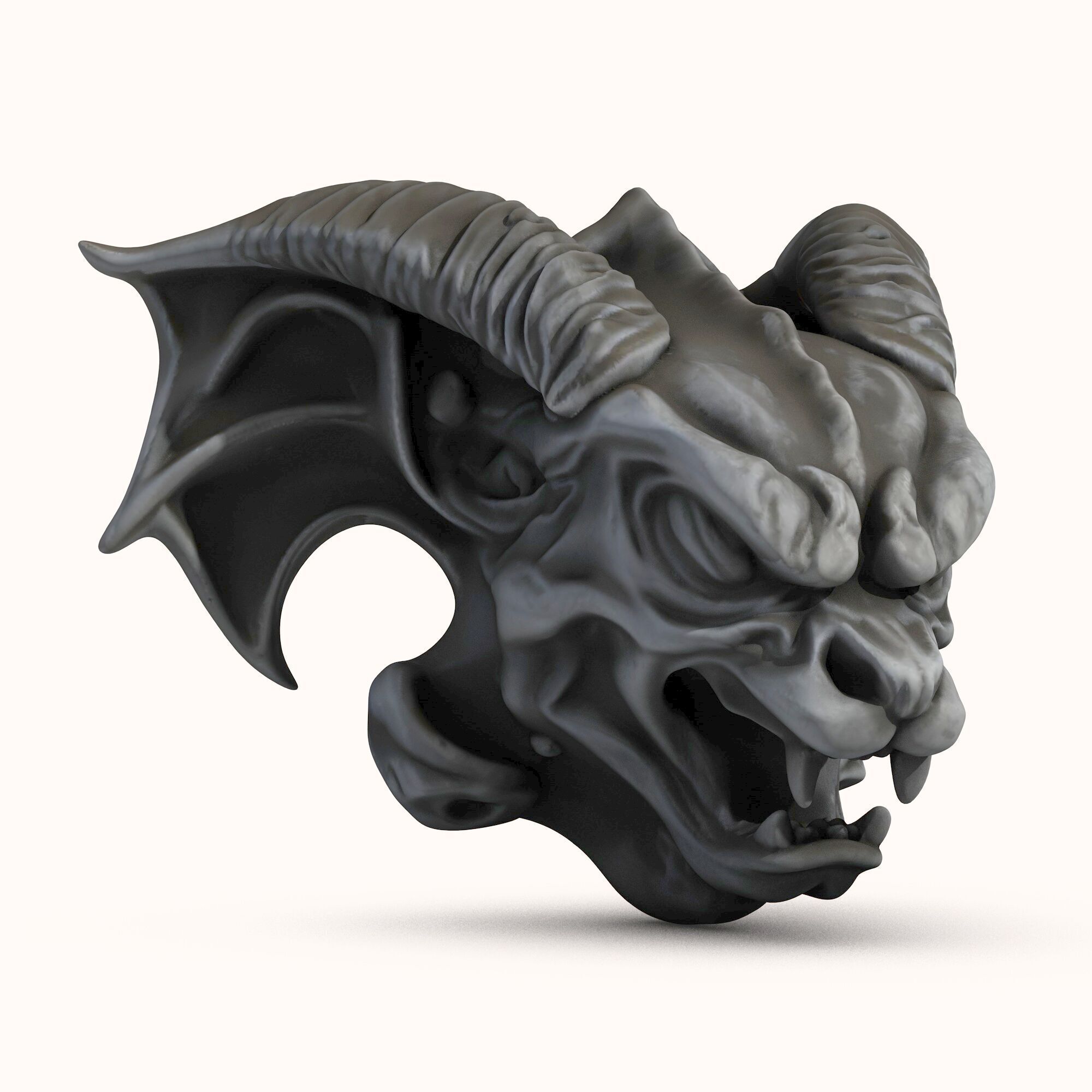 Gargoyle Dragon Head 3D model_1