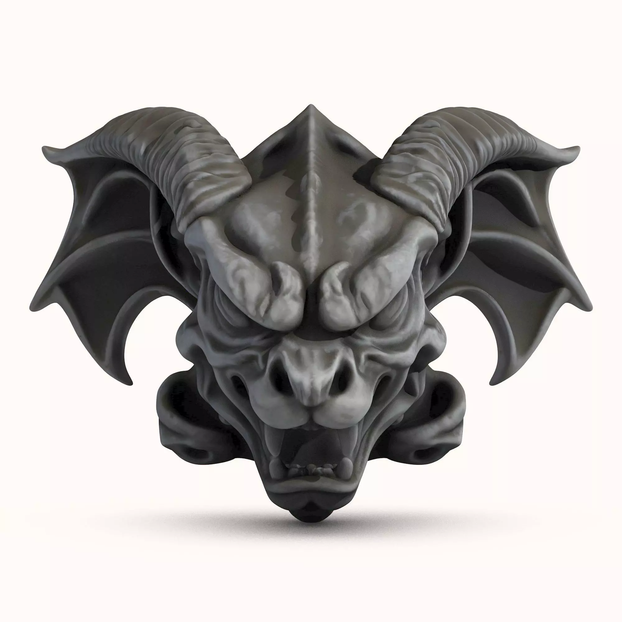 Gargoyle Dragon Head 3D model_0