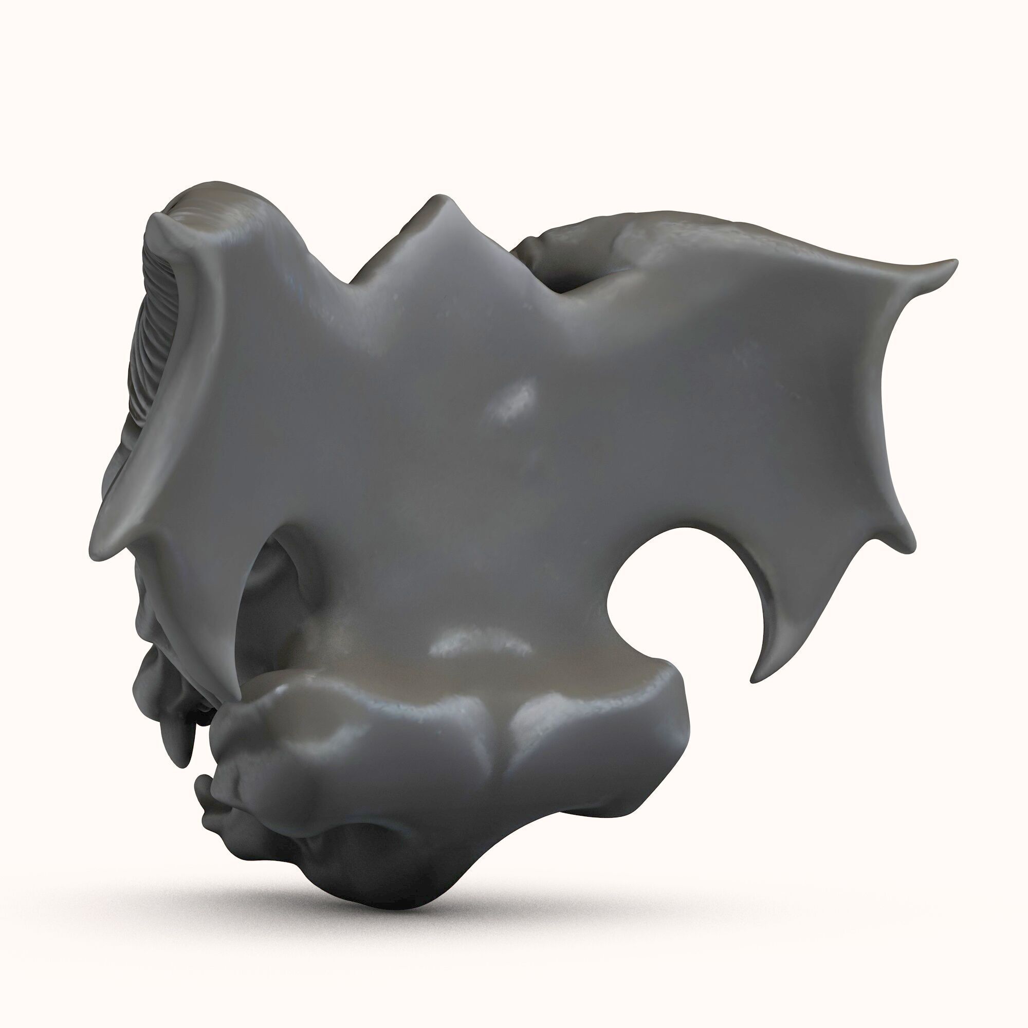Gargoyle Dragon Head 3D model_4