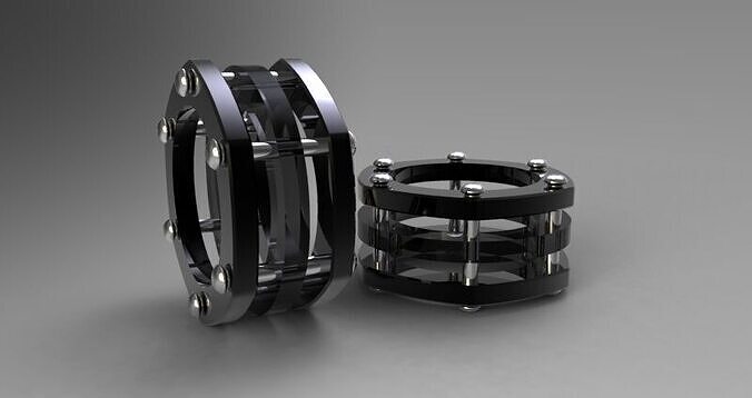ring design No06 Low-poly 3D model