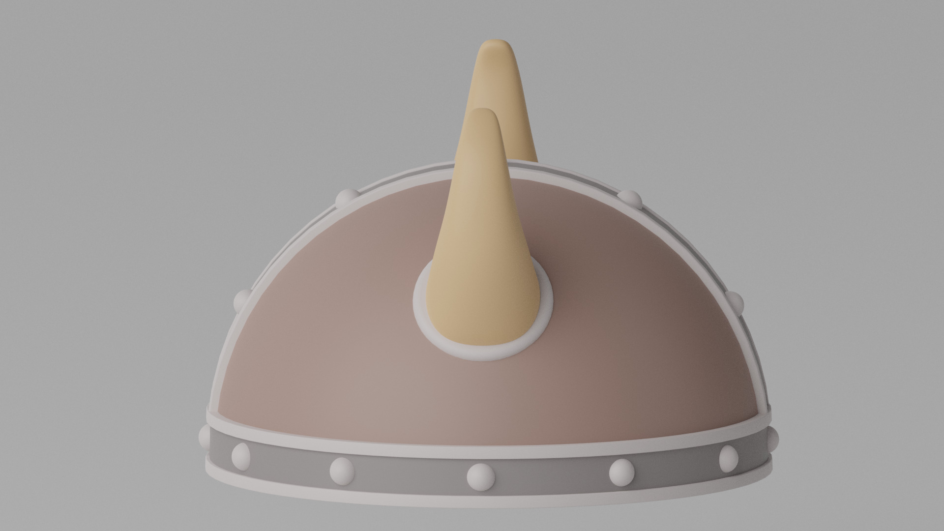Cartoon Viking Helmet 3D model_5