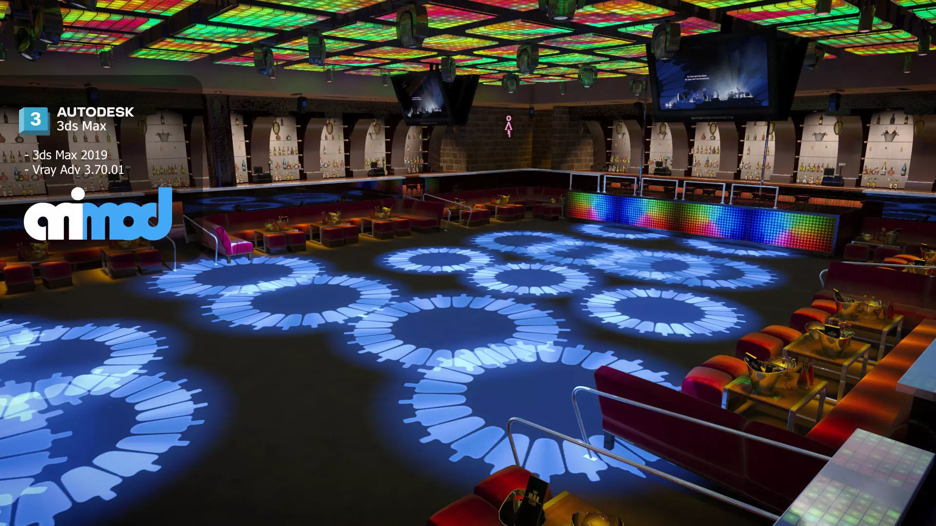 Club Interior 3D model