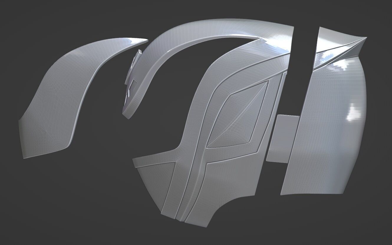 Power Rangers SPD Pink Ranger Deka Pink Helmet  3D print model_8