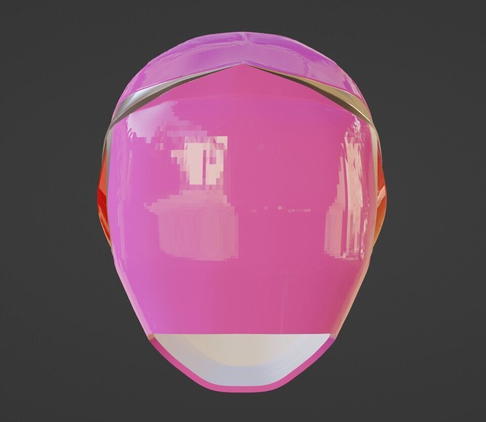 Power Rangers SPD Pink Ranger Deka Pink Helmet  3D print model_4