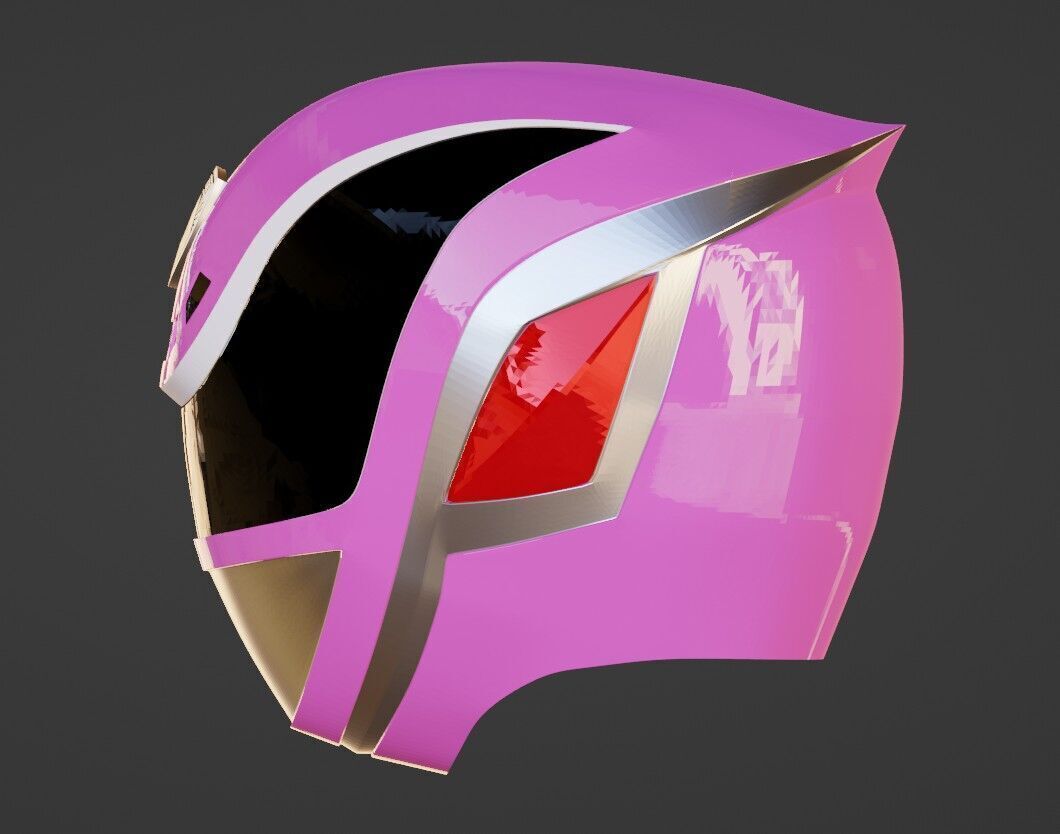 Power Rangers SPD Pink Ranger Deka Pink Helmet  3D print model_2