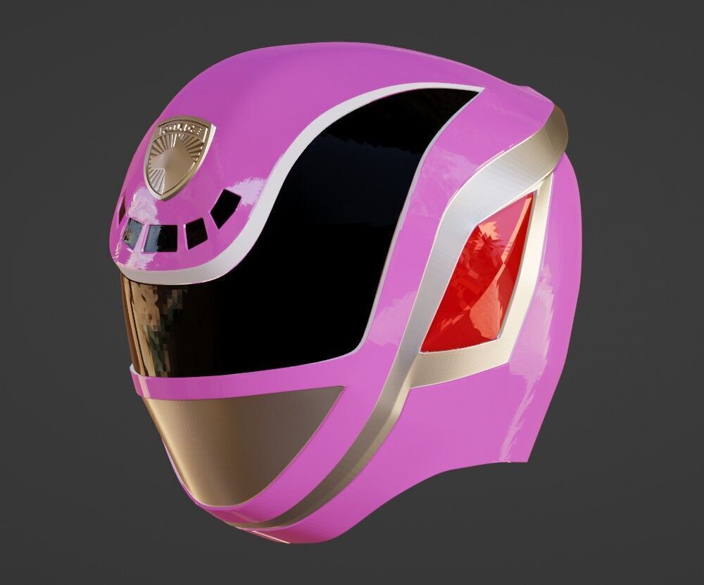 Power Rangers SPD Pink Ranger Deka Pink Helmet  3D print model_1
