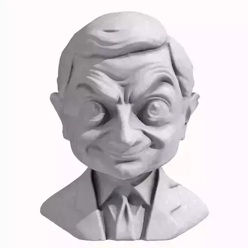 Mr Bean Bust Sculpture