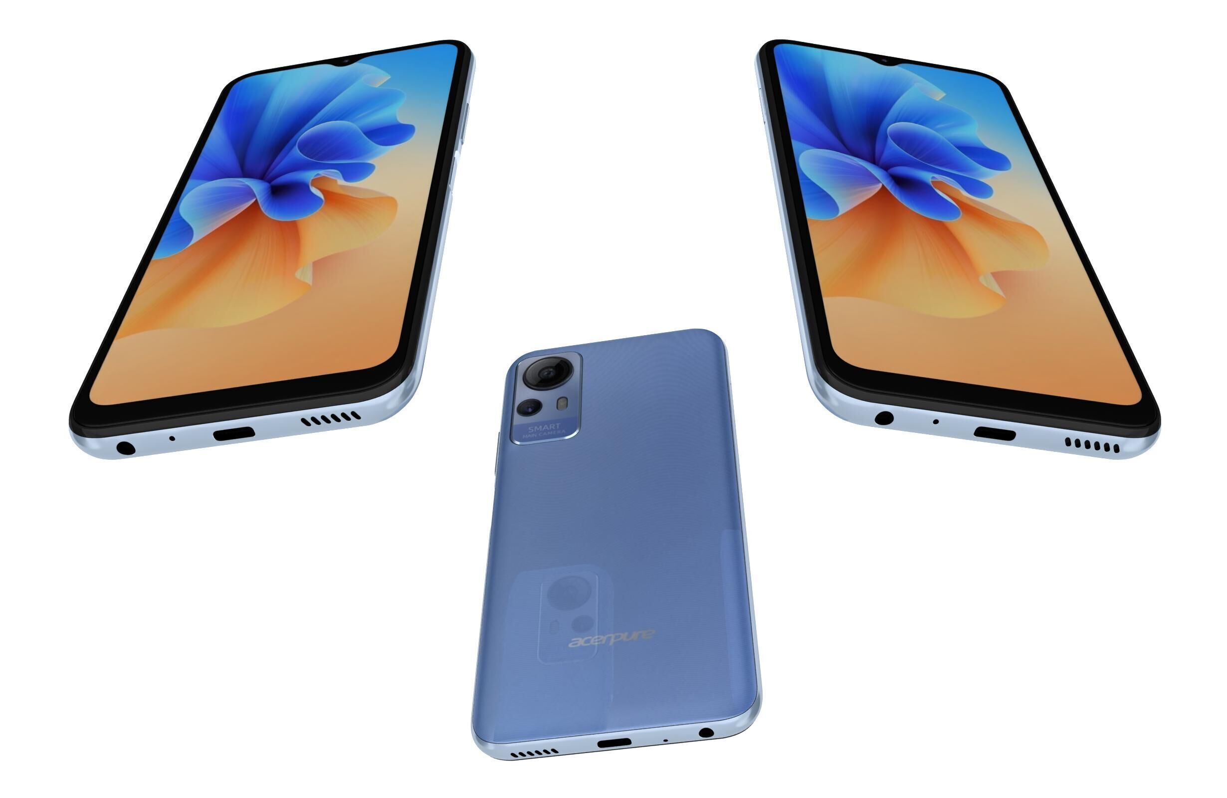 Acer Acerone Liquid S162E4 Blue 3D model_2