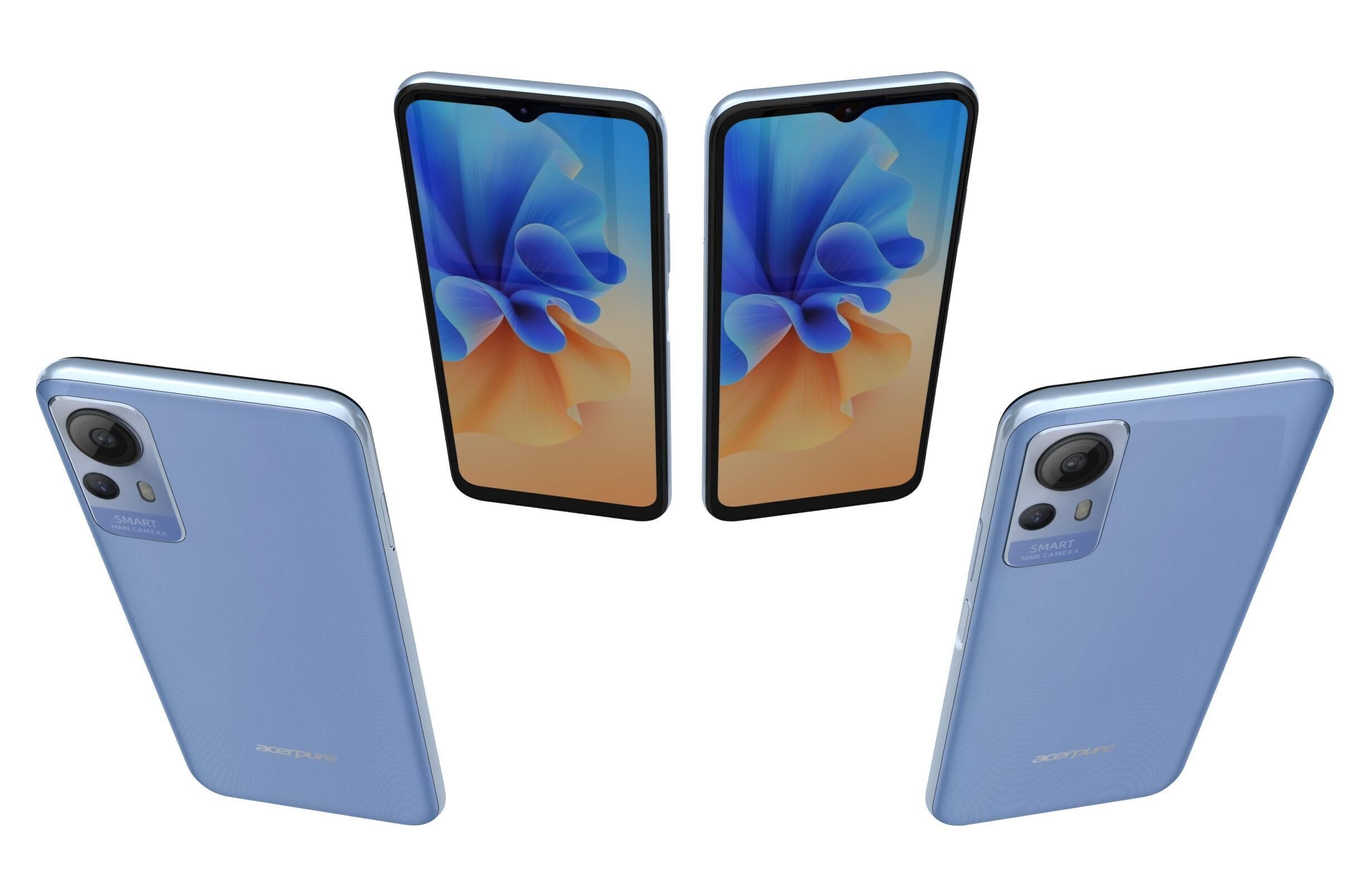 Acer Acerone Liquid S162E4 Blue 3D model_4