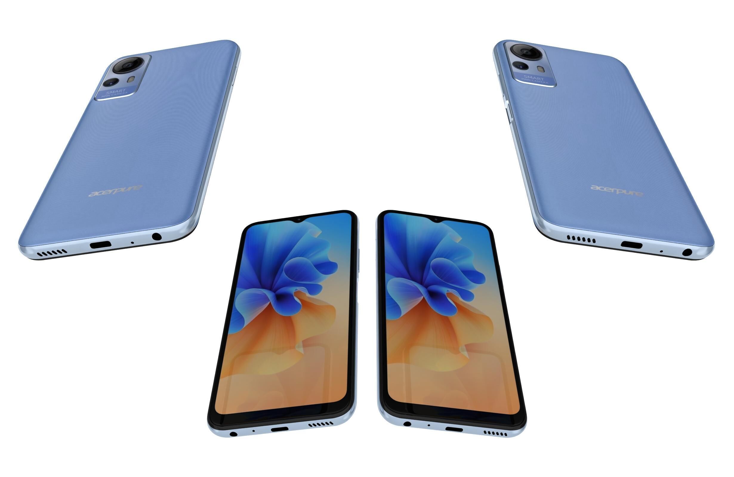 Acer Acerone Liquid S162E4 Blue 3D model_5