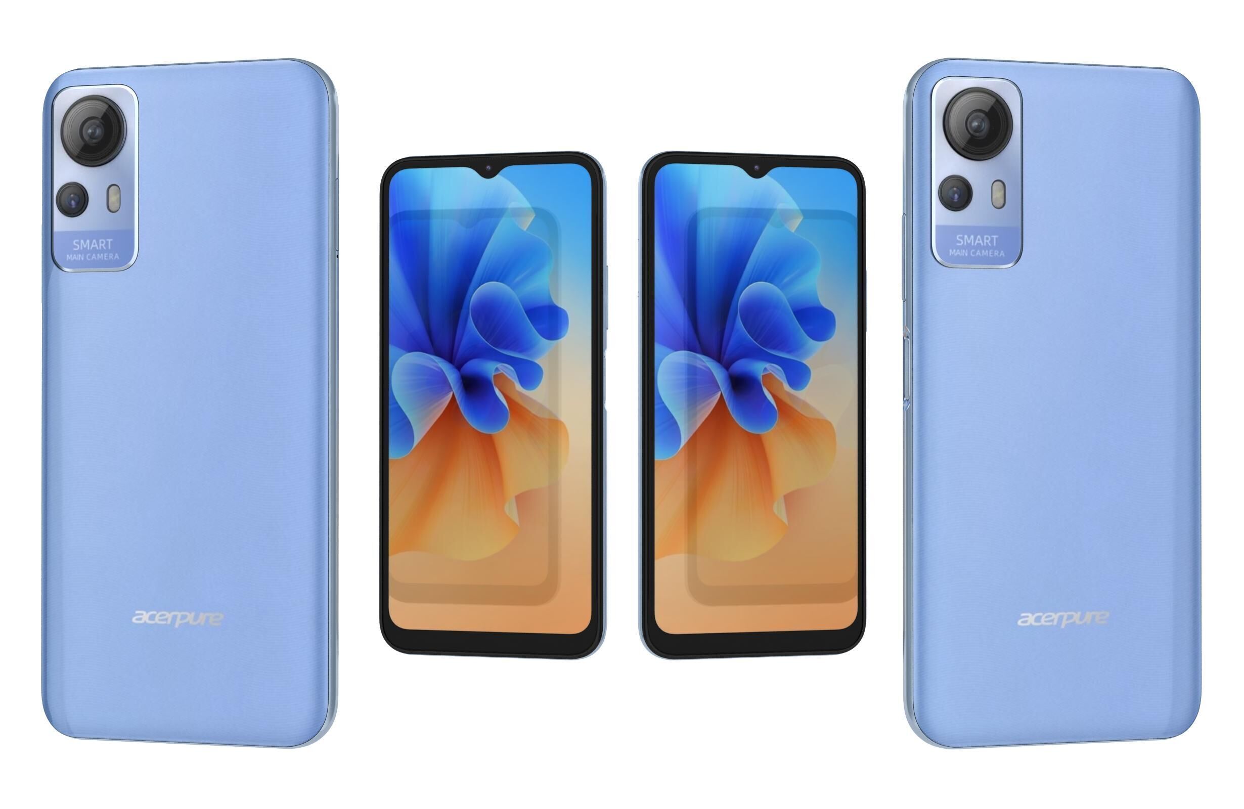 Acer Acerone Liquid S162E4 Blue 3D model_3