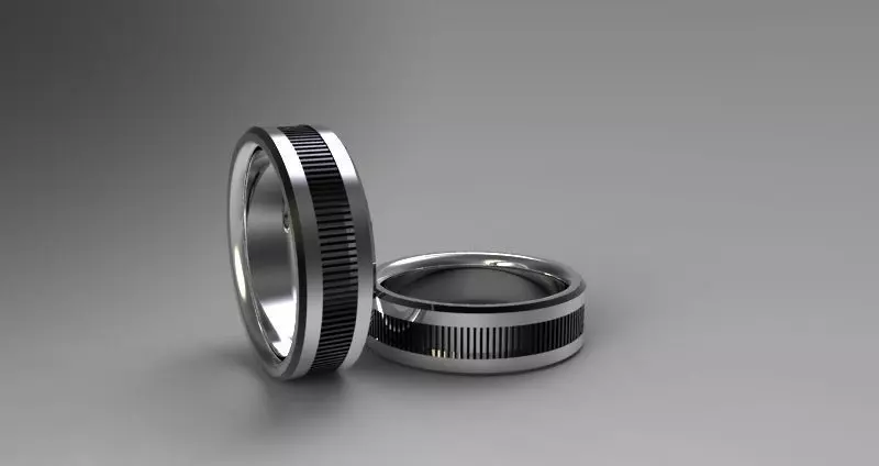 ring design No07 Low-poly 3D model