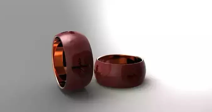 ring design No08 Low-poly 3D model