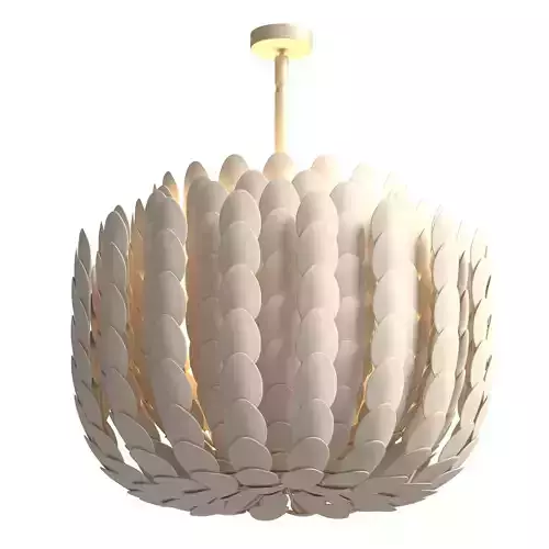 Restoration Hardware Leyna Pendant   Ivory